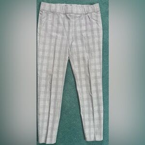 Talbots Plaid Skinny Ankle Trousers